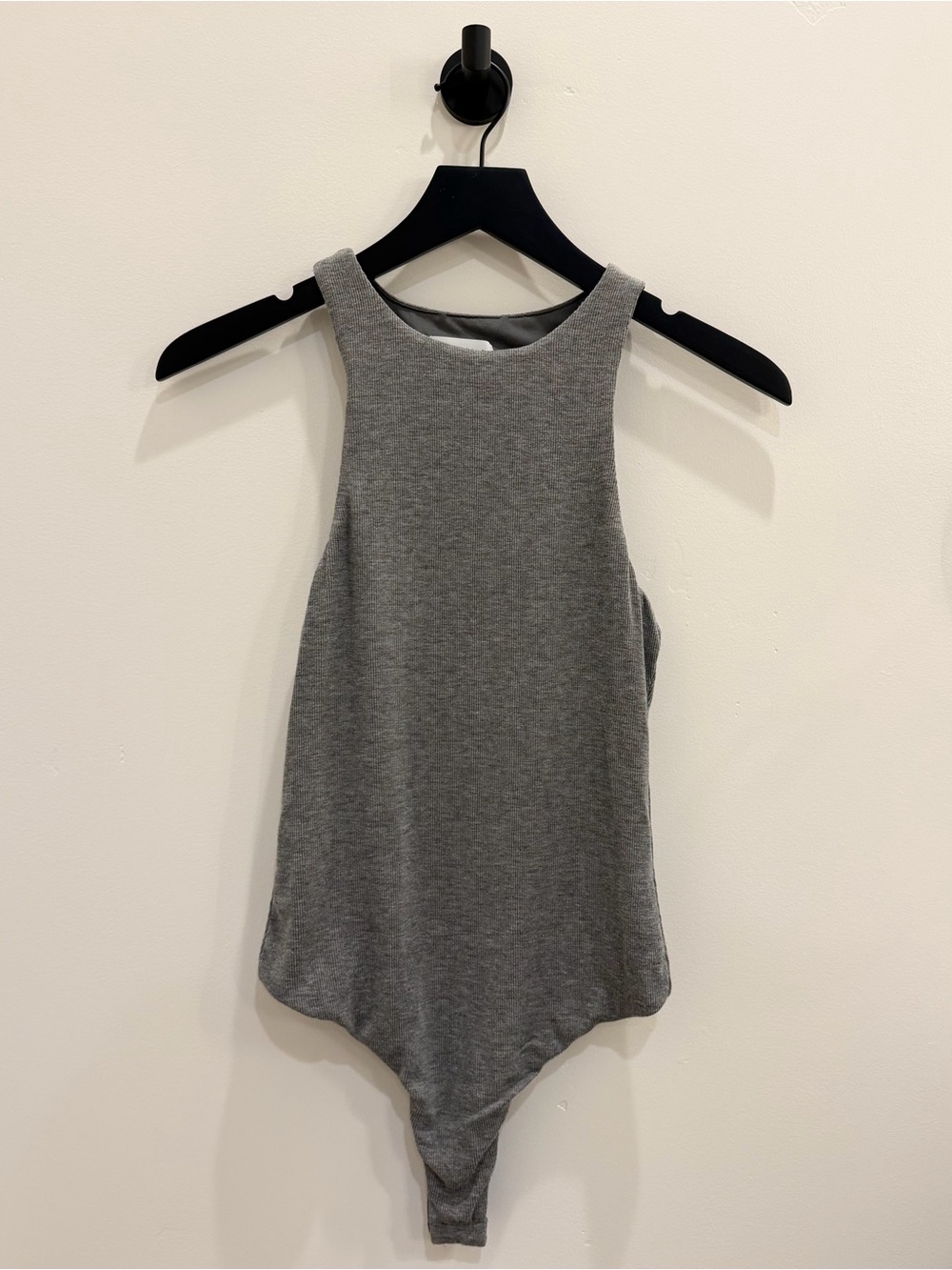 Lovers + Friends Grey Sleeveless High-Neck Bodysuit